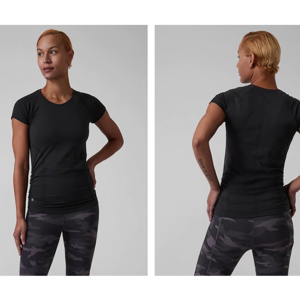 Athleta Speedlight Tee | Size L | Black
